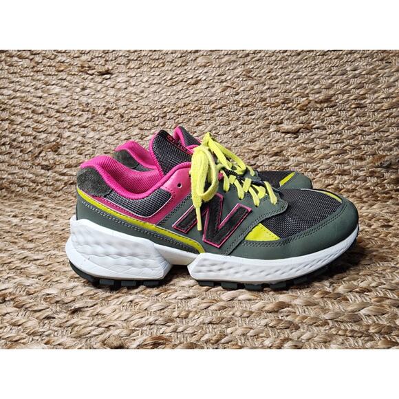 Figs New Balance 574S-Moss Green Pink Unisex Women’s 11 Men\'s 9.5 Athletic Shoes main image 6